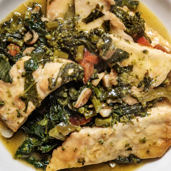 Chicken with Broccoli Rabe 4